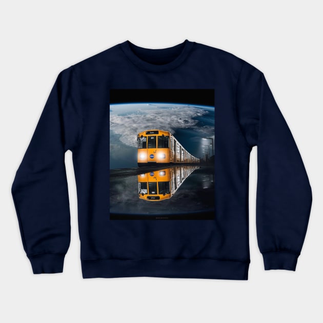 Train Crewneck Sweatshirt by xmuratakyol